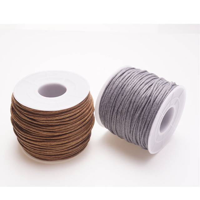 1.5mm 15m/35m Waxed Cotton Cord Beading Cord Waxed String Wax Cord for  Jewelry Making